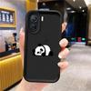 Cute Panda Phone Case for Redmi 12 4G 12C 13C 4G 5G Poco X3 NFC X3 Pro C50 C51 C61 A1 A2  Plus A3 A3x Matte