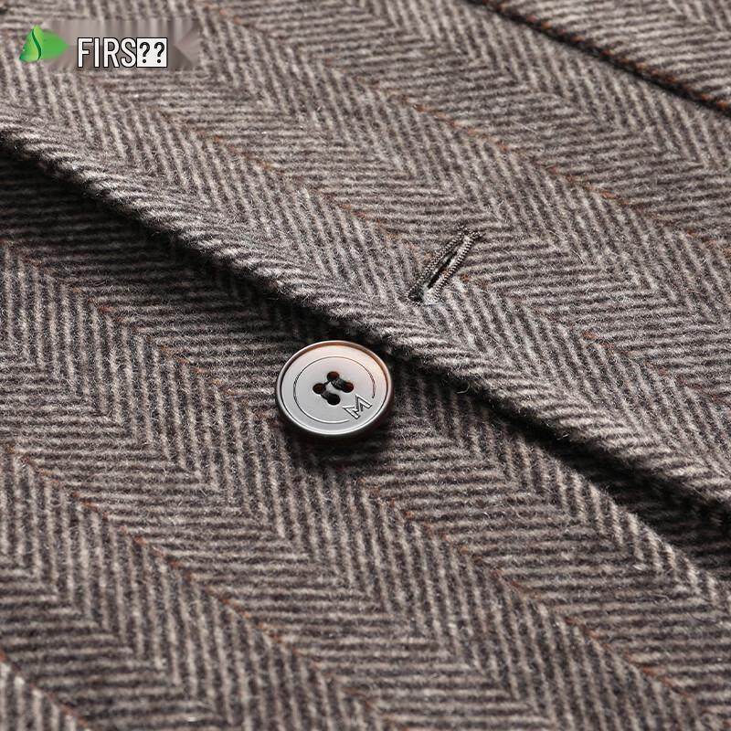 Men's Slim Fit Sheep Wool Double-Faced Suit Jacket