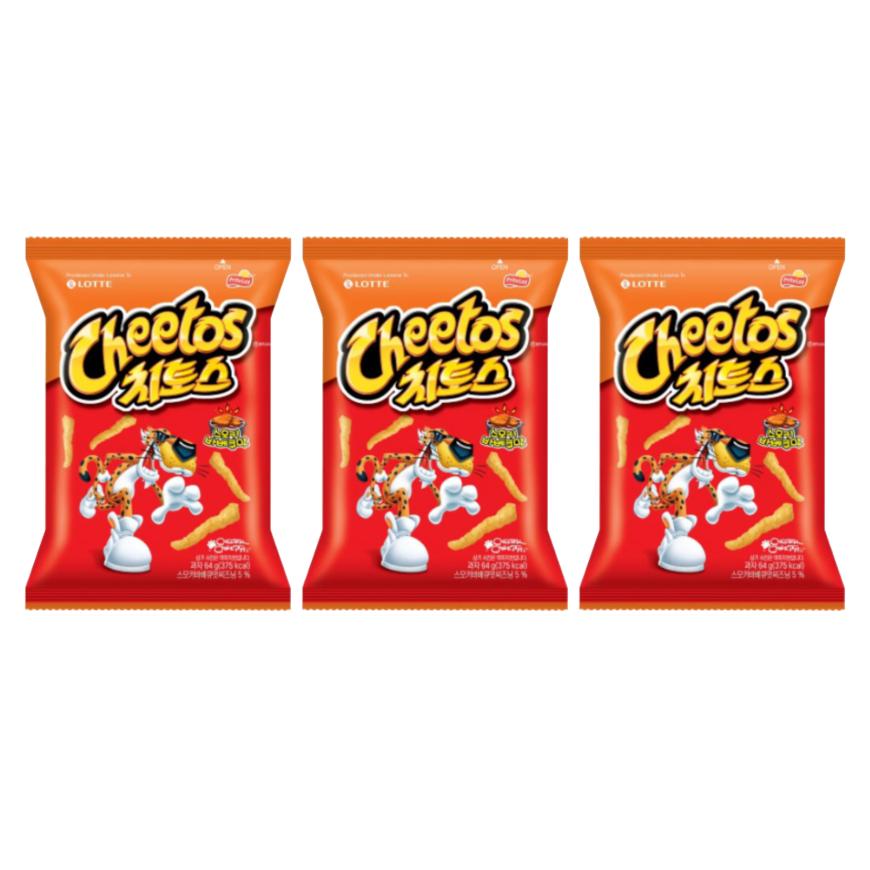 

Lotte Cheetos Дымный барбекю 64г) / Сладкий и Острый Вкус (64g) – Корейский перекус #Smoky Barbecue x 3PCS
