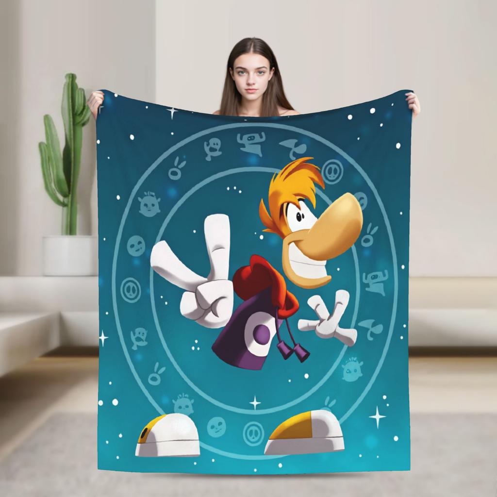 Атака Летающего Кулака Плед Rayman Уютный для Дивана Дома Модный Плед Зимний для Путешествий Фланелевое Покрывало