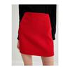 Mini Tweed A-line Skirt Slim Fit