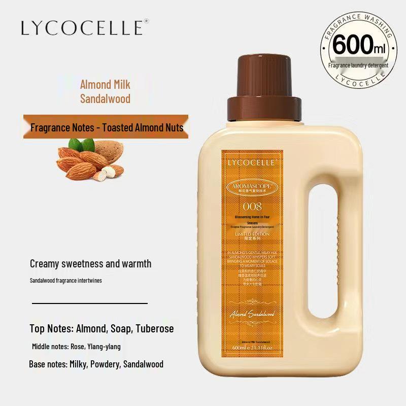 Bloom Home Four Seasons Enzyme Fragrance Laundry Detergent, 600ml - Long-lasting Protection & Softening, Two-in-One Wash Care.