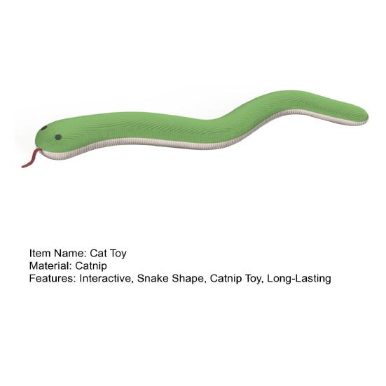 Cat Catnip Snake Toy Corduroy Snake Interactive Chew Toy with Crinkle Paper Kitten Kicker Toy for Indoor Cats Entertainment Exercise