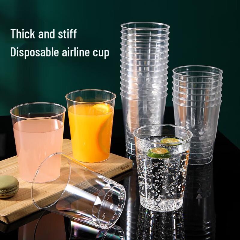 Meliya 300ml Thickened Disposable Plastic Cups (18-pack)