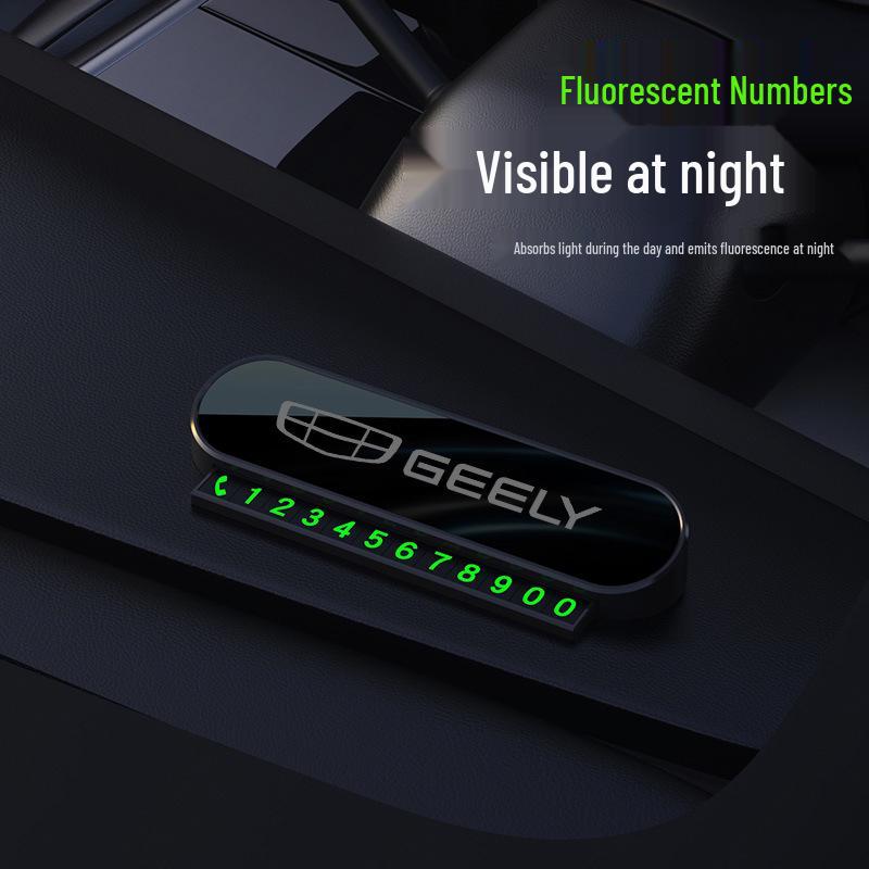 Laser Temporary Parking Number Plate for Geely Xingyuan, Xingyue L, Xingrui, Emgrand, and Boyue Pro Cars