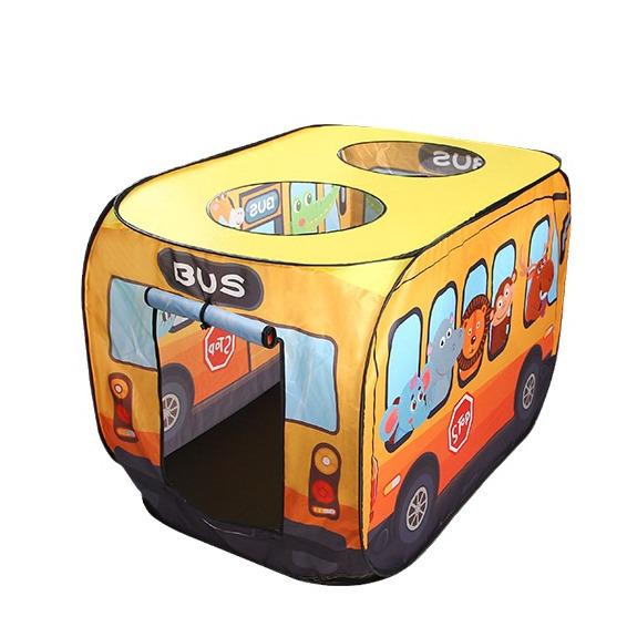 Children's Outdoor & Indoor Pop-up Play Tent - Cartoon Bus Theme