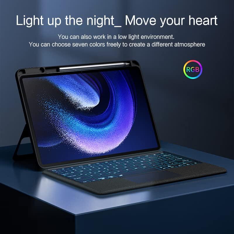 Xiaomi Pad 5 Keyboard Case with Touchpad and Magnetic Detachable Xiaomi Xiaomi Pad 5 Pro Keyboard Freely Adjustable Magnetic Trackpad Included