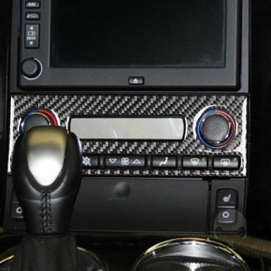 For Chevrolet Corvette C6 05-07 Carbon Fiber Interior Climate Control Cover Trim