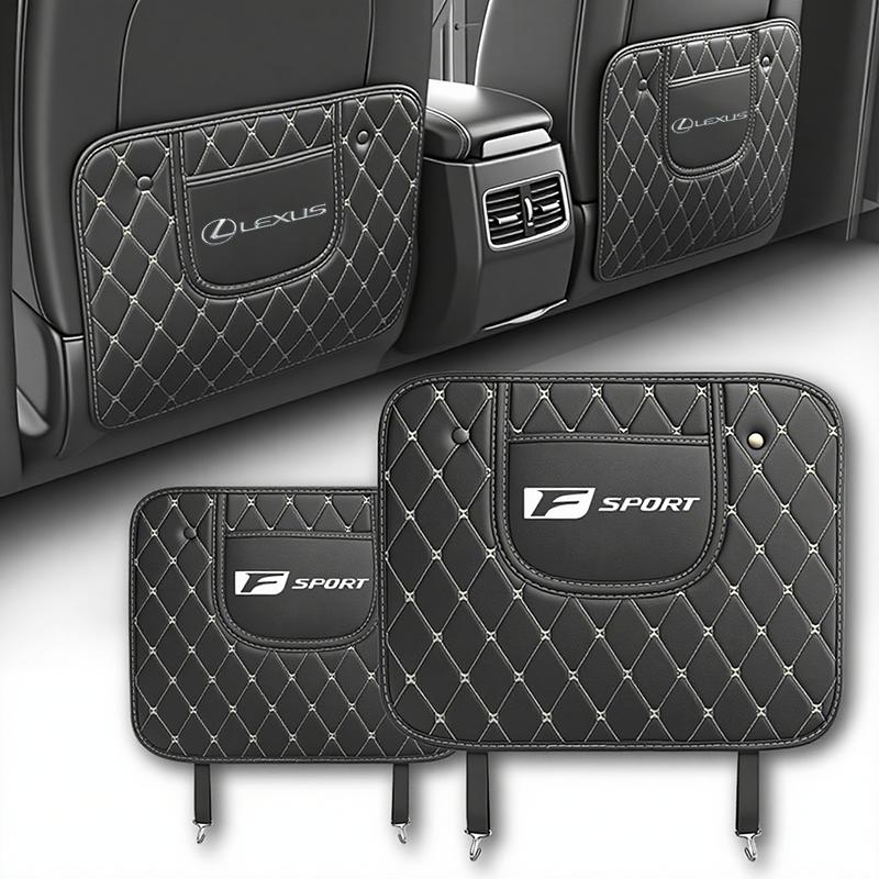 Tappetini Anticalcio in Pelle per Auto Copertura Protettiva Schienale Sedile Auto Per Lexus F SPORT ES RX NX LS UX LM LX GX LC RZ IS CT GS RC HS SC LBX
