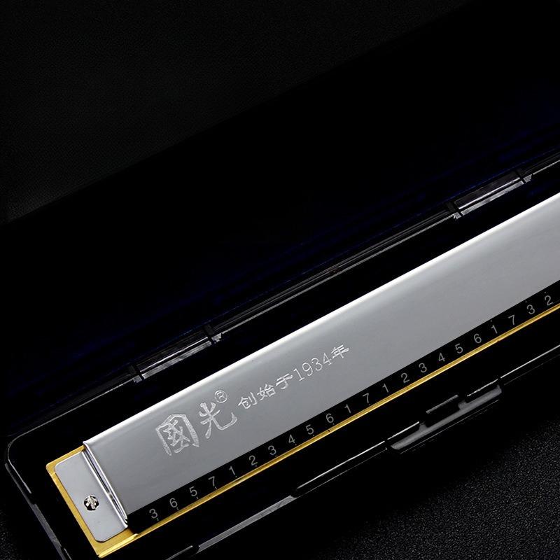 Harmonica 24-hole Polyphonic C Key Beginner Student Children Men and Women Self-taught Introductory Harmonica Instrument