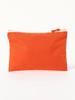 Beams Japan Logo Flat Pouch, Large, Orange, Free Size