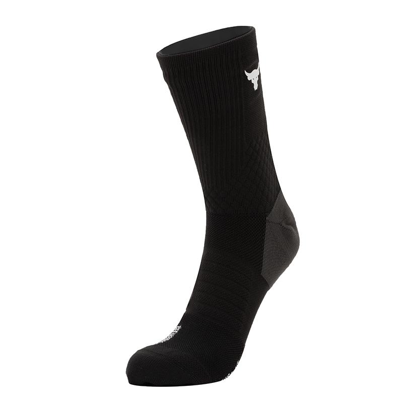 Under Armour Crew Socks Unisex Black 1376230-001 M