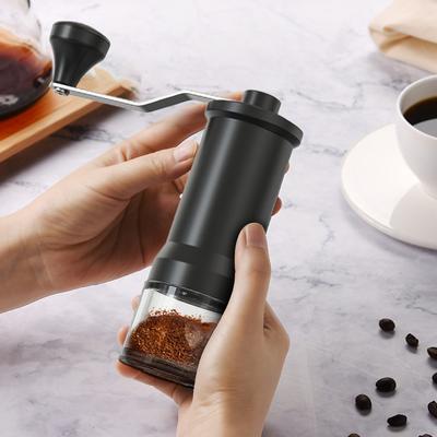 Hand-Cranked Coffee Bean Grinder Ceramic Grinding Core Home Portable Small Manual Grinder Coffee Machine with Cleaning Brush