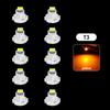 10Pcs Car Interior Indicator Lights Wedge Dashboard Warming Instrument Light T3 LED T4.2 T4.7 Led Bulb Canbus 3030SMD 12V Auto Lamp