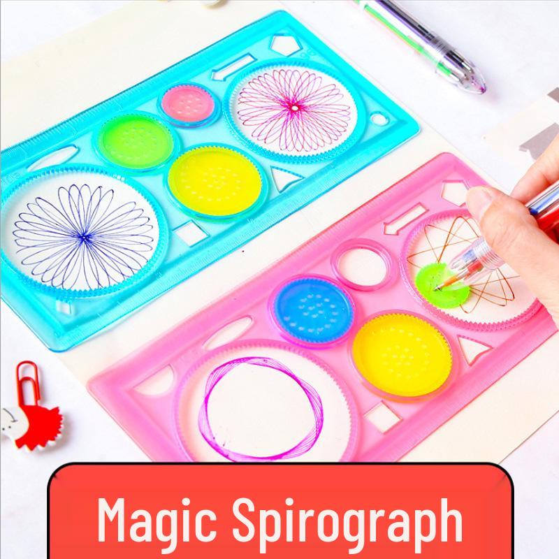 

Magical Kaleidoscopic Ruler Set: Multifunctional Drawing Templates for Students and Wall Art 15cm