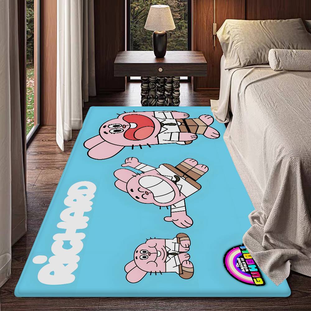 The Amazing Funny W-world Of Gumball Floor Mat Cheaper Anti-slip Modern Living Room Balcony Printed Bedside Mats