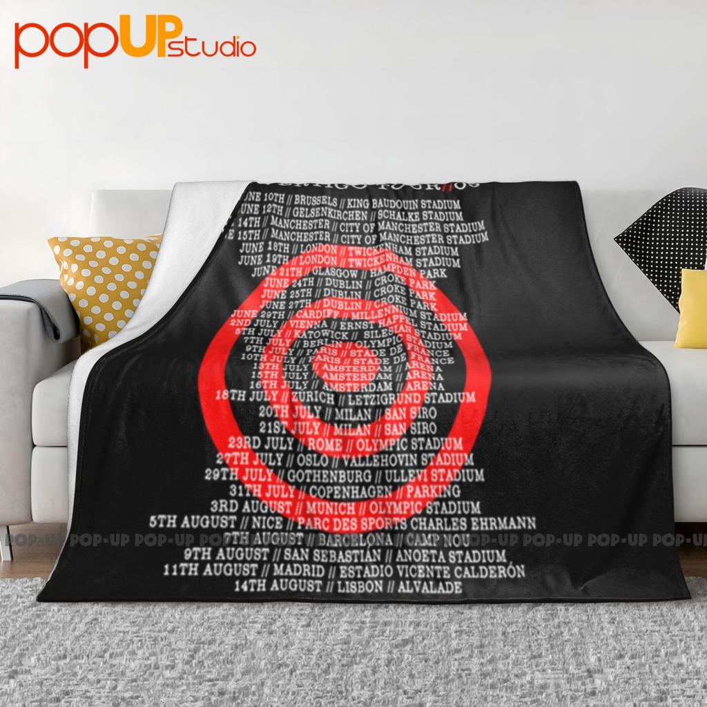 Vtg U2 Rock Band Tour Concert Ultra-Soft Blanket Quilt Winter Sofa Cover Bed Covers