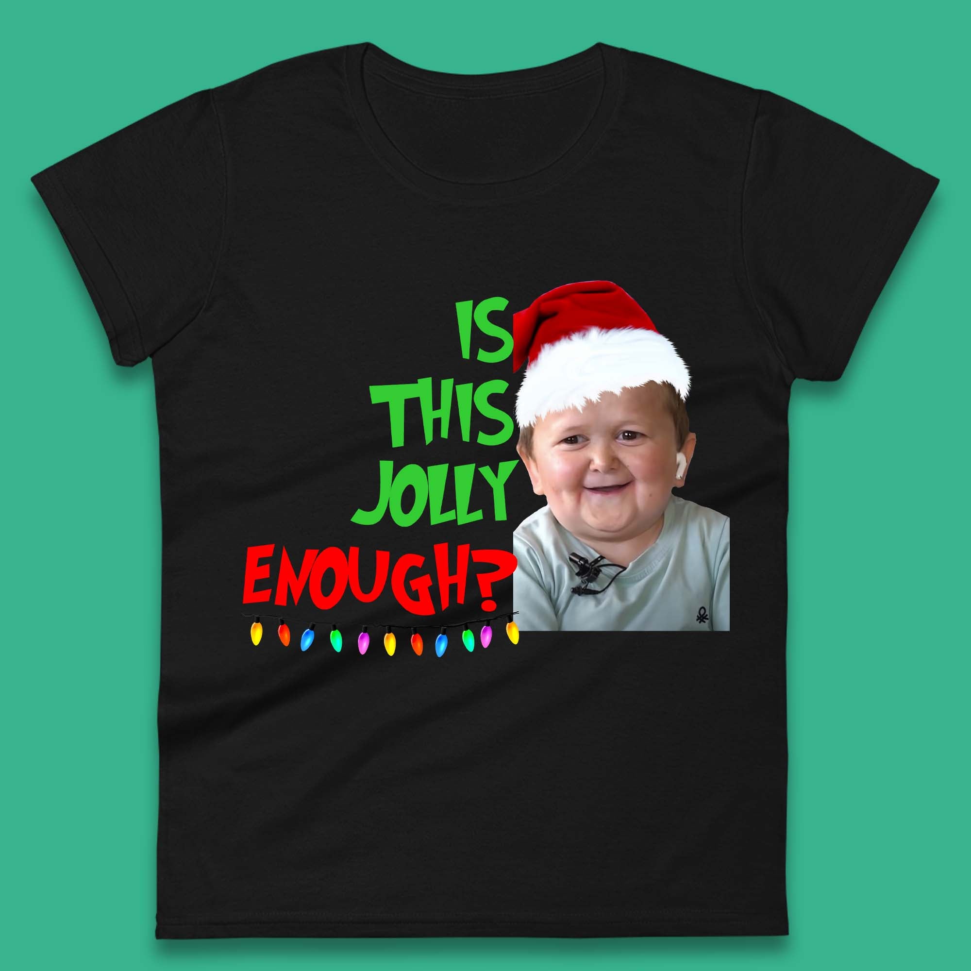 Jolly Enough Hasbulla Christmas Womens T-Shirt Mens Tops Tees Unisex L