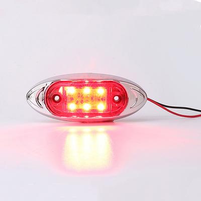 2Pcs Side Marker Marker Lights Red For Trailer Truck Caravan RV LED Light Lamp Side Clearance Marker Light 12/24V Warning Light
