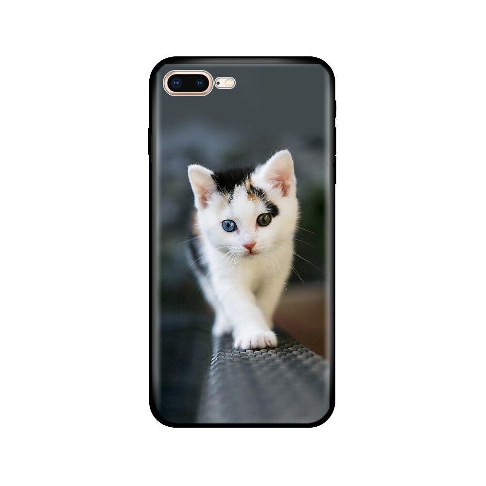 For Iphone 7 8 Case Silicon Soft Tpu Shell Cover For Apple iPhone 7 8 Plus Bag Funda Coque Etui Bumper Paiting Black Tpu Case