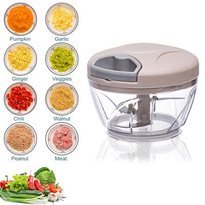 Mieszadło do czosnku 500/900ML Ręczny robot kuchenny Siekacz do warzyw Ręczny sznurek do krojenia cebuli do warzyw Owoce Orzechy Zioła Łatwe do czyszczenia narzędzie kuchenne
