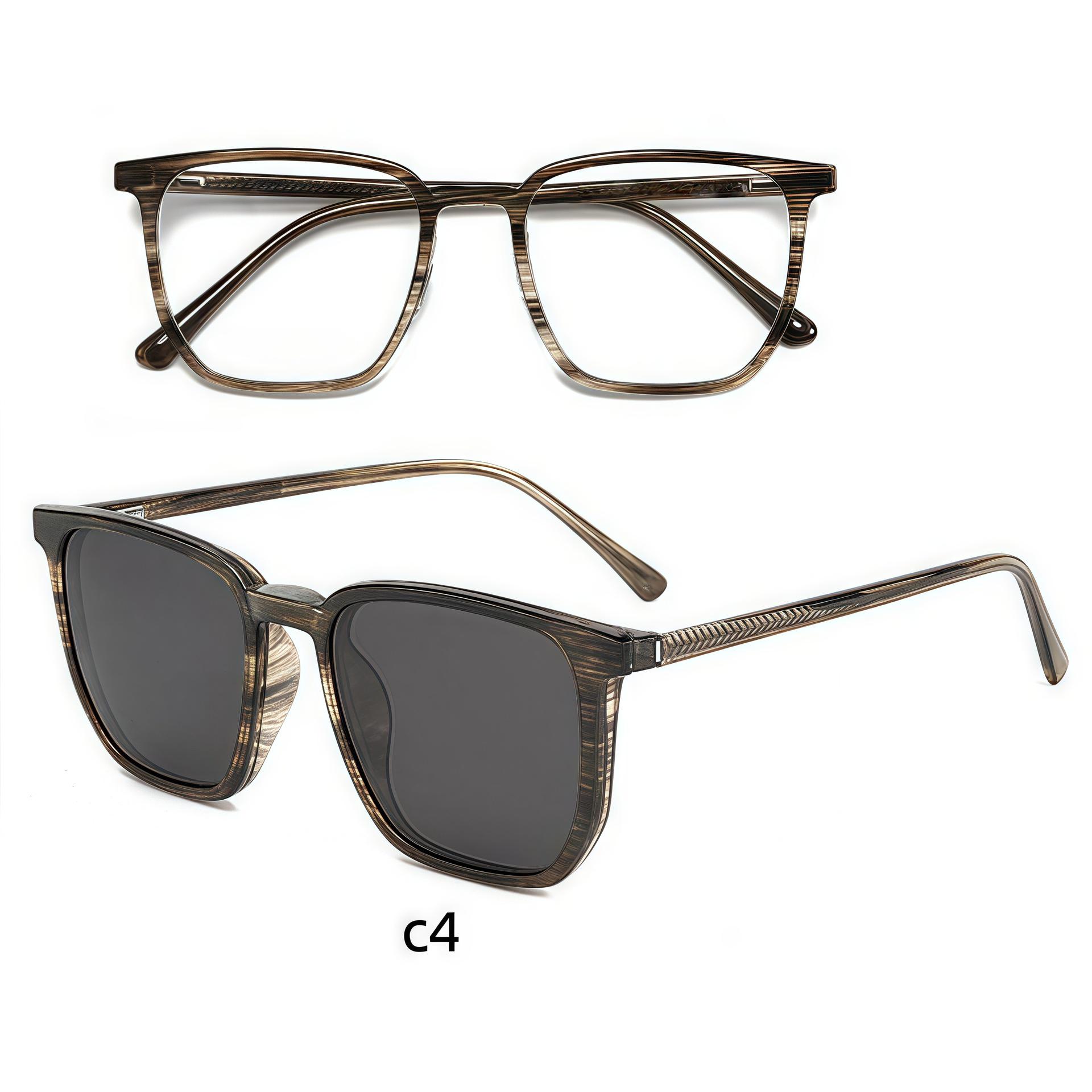 

2501 Пропионовые очки-клипсы Черепаховые: Магнитная рамка, совместимая с близорукостью, защита от УФ-излучения