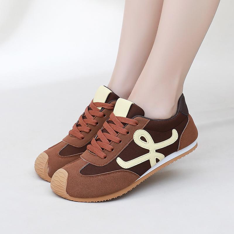 Dexun shoes women's 2025 spring and autumn new breathable single shoes women's retro fashion shallow mouth shoes soft sole versatile casual women's