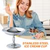 Ice Cream Cups Reusable Footed Yogurt Serving Bowl Table Decoration Exquisite Ice Cream Container For Homemade Yogurt Fruit