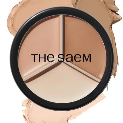 THE SAEM Cover Perfection Triple Pot Concealer 02 Contour Beige