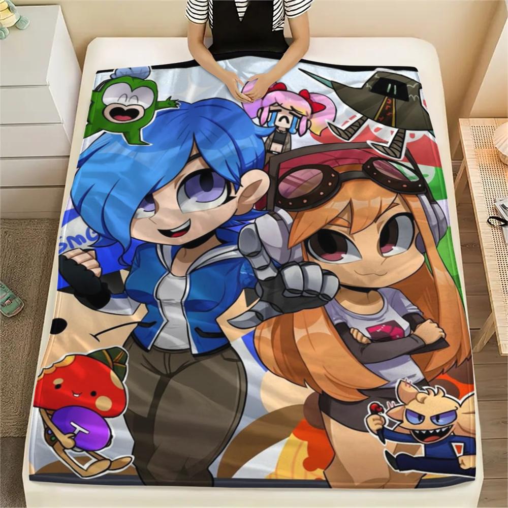1pz Coperta in Flanella con Stampa SMG4, Alta qualità Confortevole per Tutte le Stagioni, Decorazione per la Casa, Calore e Comfort, Perfetta per Regali di Natale168