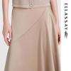 ELLASSAY Triacetate Drapey Irregular Hem Skirt