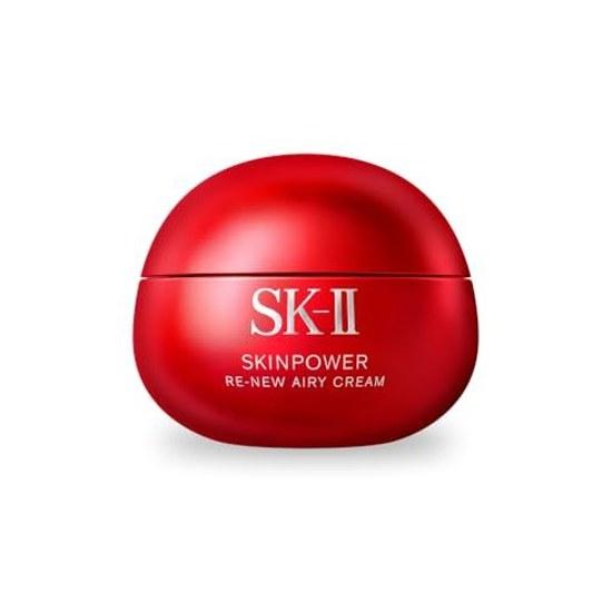 SK-II Official Store Skin Power Renew Airy Cream 80g Face Pore Care Wrinkle Improvement Anti-Aging Moisturizing Neroli Orange Scent Contains Pitera