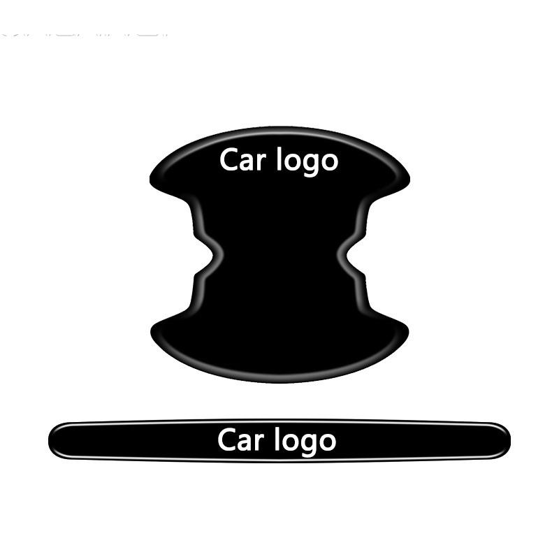 4/8Pcs Car Door Handle Protective Anti-scratch Stickers For Nissan Qashqai X-trail Note Juke Sentra Patrol Almera Navara Leaf