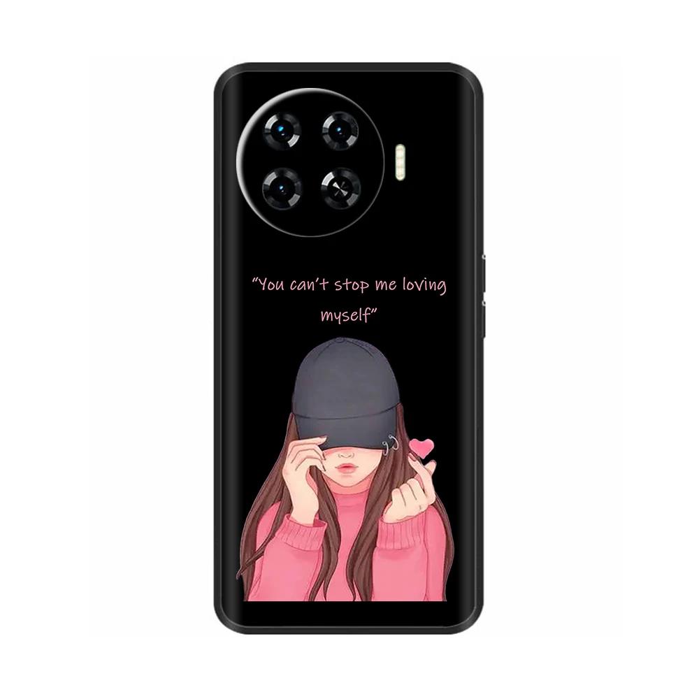 Shockproof Case For Tecno Spark 20 Pro Plus Case Luxury Painted Soft TPU Silicone Phone Back Cover For Tecno Spark 20 Pro+Cases