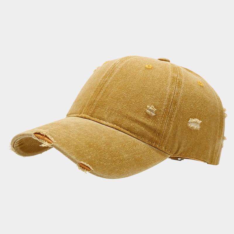 Classic Baseball Cap For Men Women With Water Wash Retro Style Sun Protection Adjustable Fit