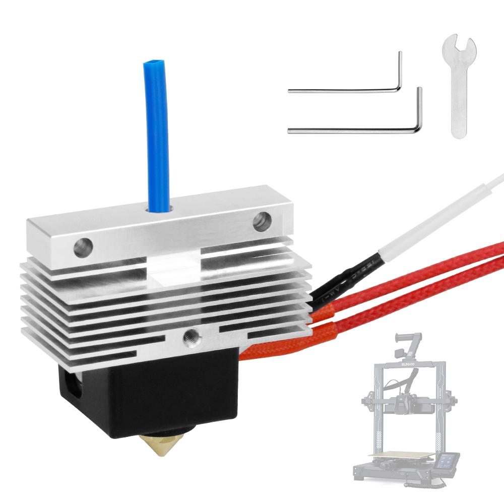 Elegoo Neptune 3 Pro /Plus /Max için Yükseltilmiş Hotend Kiti 24V 40W Seramik Isıtma Plakalı Hot End 3D Yazıcı Parçası Nozul ile Montaj