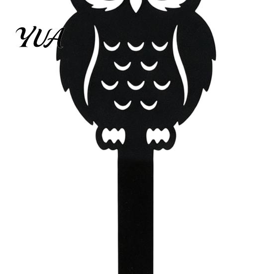 Unique Halloween Gifts for Gardeners 5Pcs Planter Stakes, Acrylic Garden Sign Outdoor Yard Lawn Backyard, Party Decor Ghost House Black Cat Silhouette