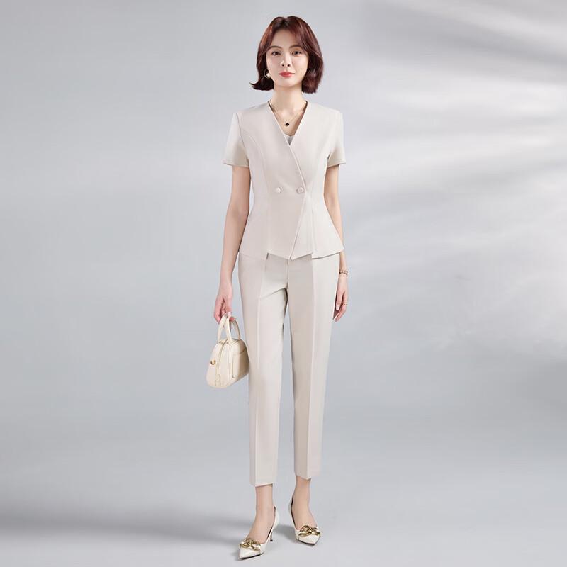 Women's Professional Short-Sleeve Suit Set