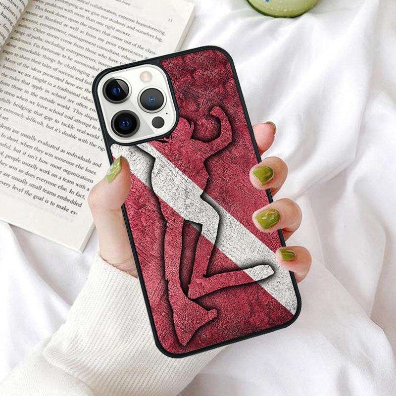 Diver Down Diving Flag Phone Case for iPhone 17 Air 16 15 14 12 13 PLUS 11 PRO MAX Back Cover Fundas Shell