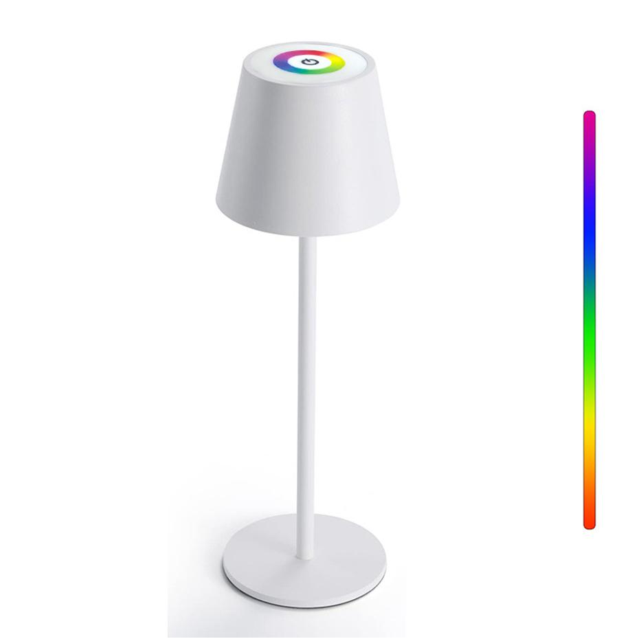 

RGB Cordless Table Lamp Touch Control Desk Dimmable Light for Bedroom Nightstand Lighting
