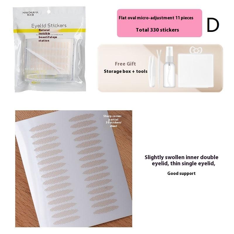 144-960Pcs Adjustable Double Eyelid Tape Lace Mesh Breathable Beauty Eye Patch Transparent Netting Subtle Adjustment
