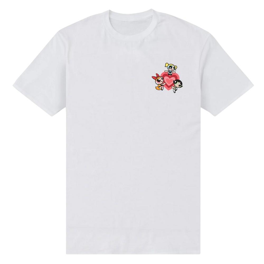 The Powerpuff Girls Unisex Adult Chest T-Shirt