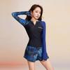 Womens UV Protection Rash Guard Set Quick-Dry Surfing Swimsuit Long Sleeve Diving Suit Swimming Snorkeling