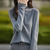 Autumn Women's Knitwear Sweater Half High Neck Bottom Shirt