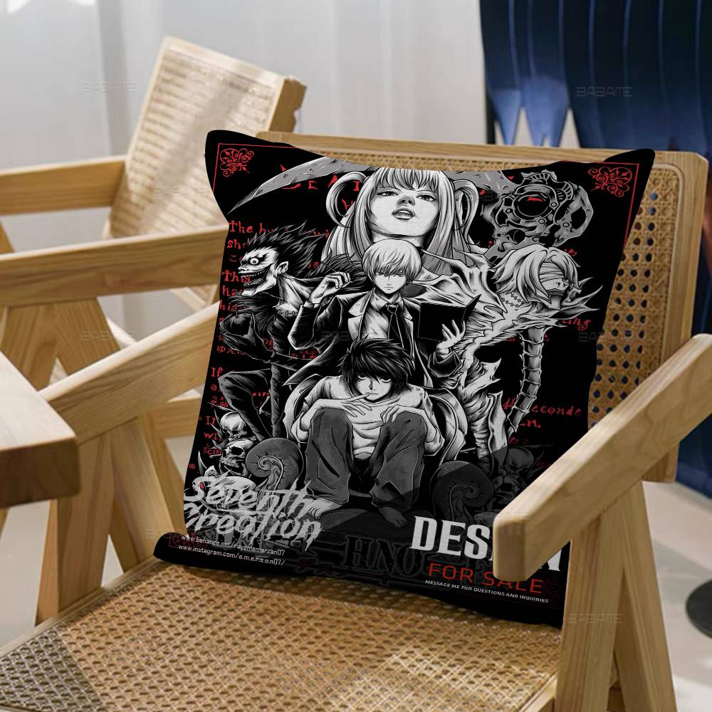 Death Note Anime Pillow Anime Pillow Sofa Bed Head Pillow Cover Cushion Cover 45x45 Cm Fashion