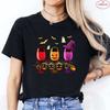 Halloween Cats Graphic Y2k Tops Women T-Shirt Casual Ulzzang Harajuku Streetwear Aesthetic Female Clothing Short Sleeve Tees