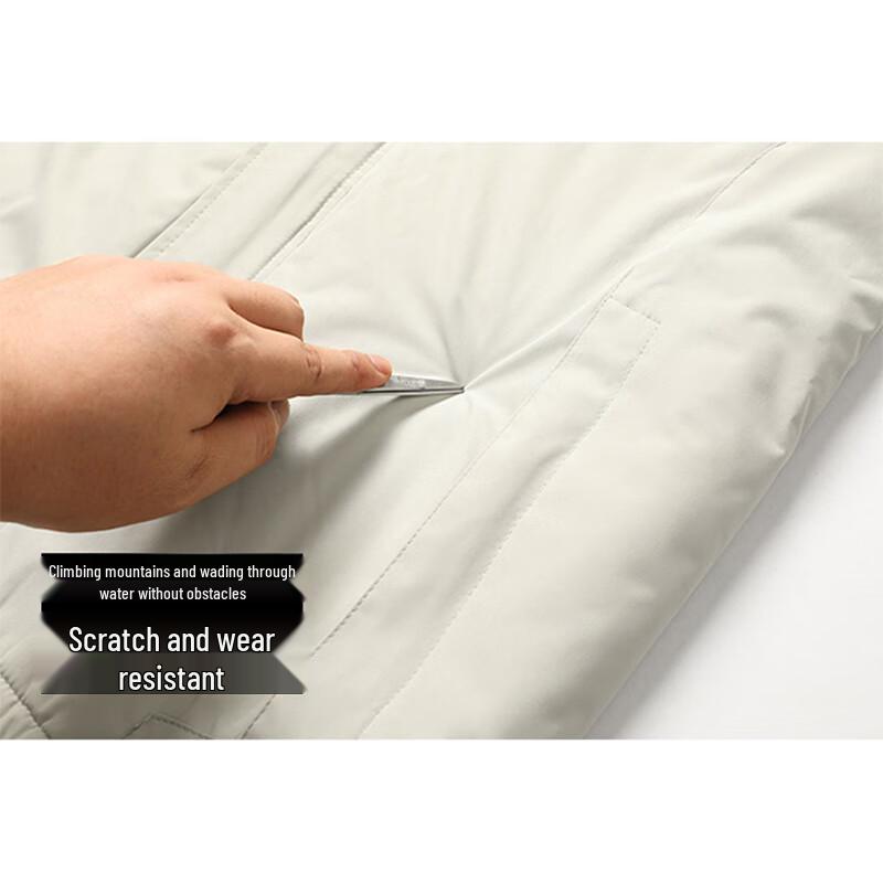 FIRS Men's Fleece-lined Hooded Padded Jacket