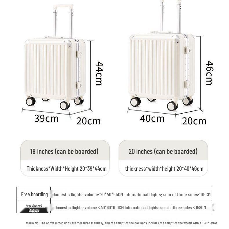 18-calowy bagaż podręczny do noszenia poziomo: Wytrzymała, Solidna Uniwersalna Walizka na Kółkach dla Małych Dzieci