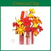 Traditional Chinese New Year Flower Basket With Abs Plastic For Home Decor And Gift