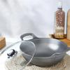 Old style iron pot Uncoated fryer Stew pot Frying pan Non stick pot Flat bottomed induction cooker gas universal boiler wok  pan